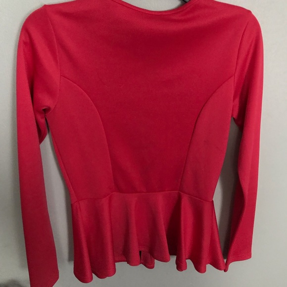 Pink peplum top - Picture 1 of 2